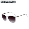 Mirrored Classic Gradient Female Black Sunglasses