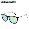 Mirrored Classic Gradient Female Black Sunglasses